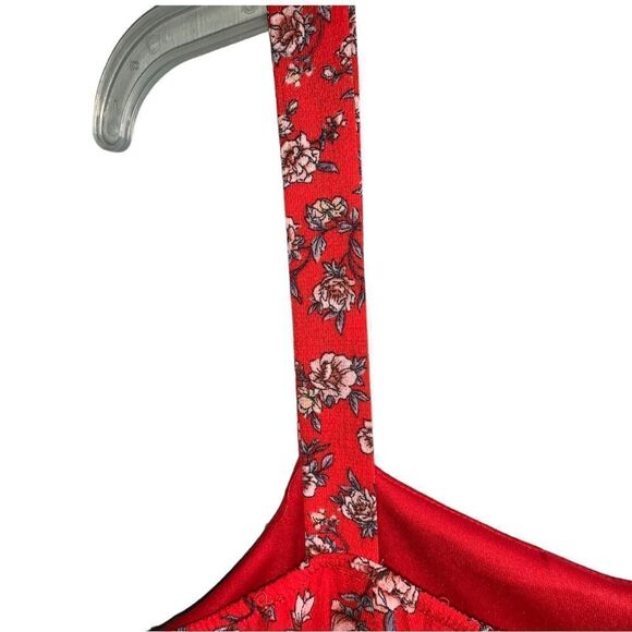 STUDIO B BY BOBEAU RED FLORAL MAXI DRESS XL - Picture 8 of 11